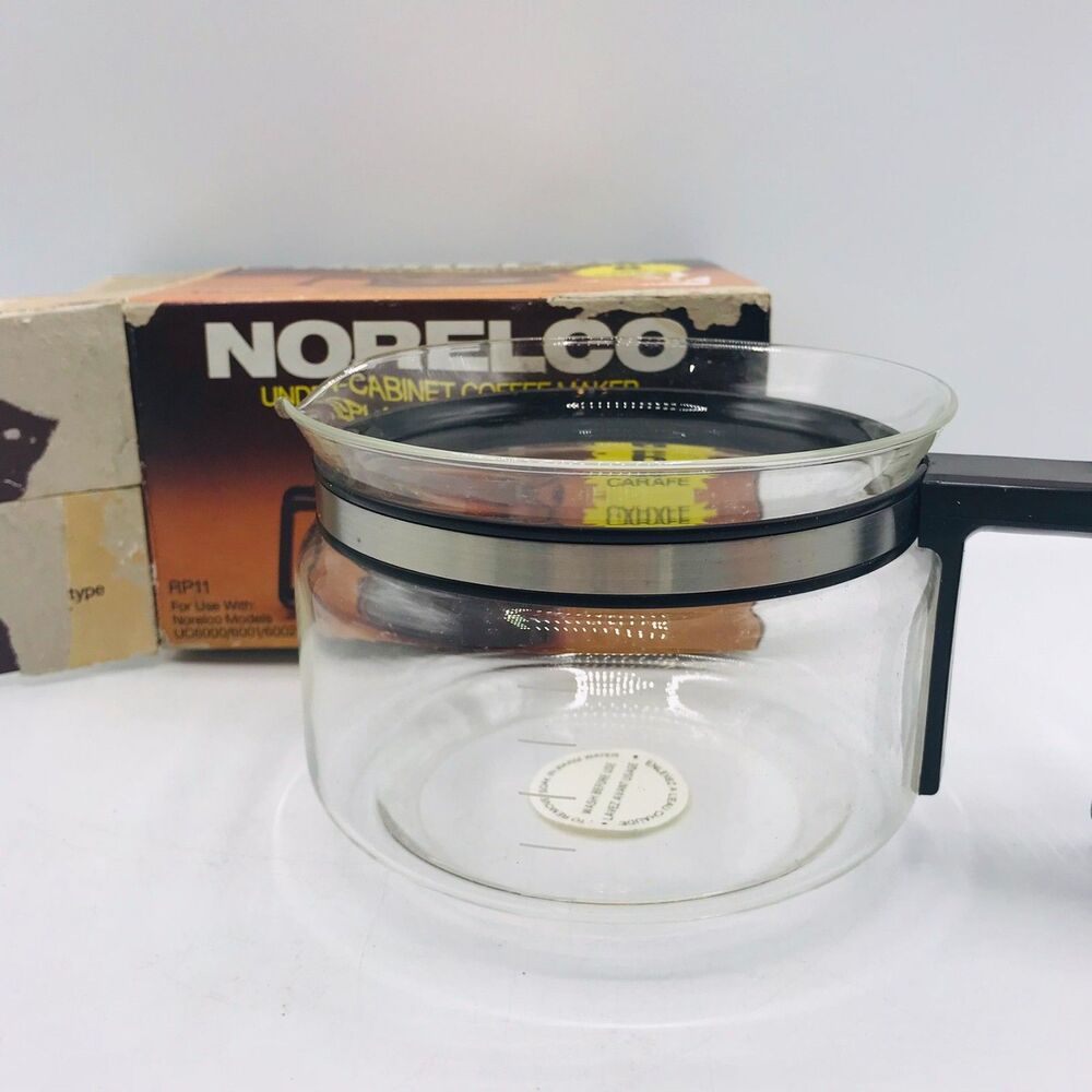 Vintage Norelco 6 Cup Replacement Carafe UC6000/6001/6002 Open Box NEW